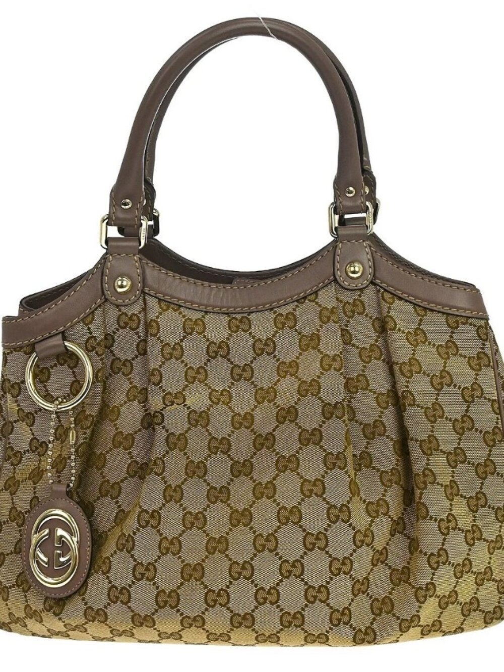 Gucci Beige Sukey GG Tote Bag 211944 001013 NQ11471